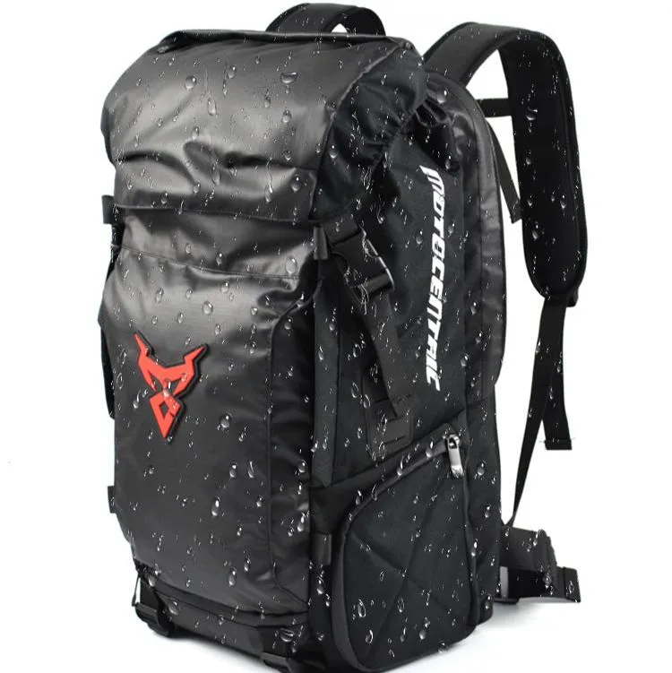 Sac à dos moto grand volume avec porte-casque