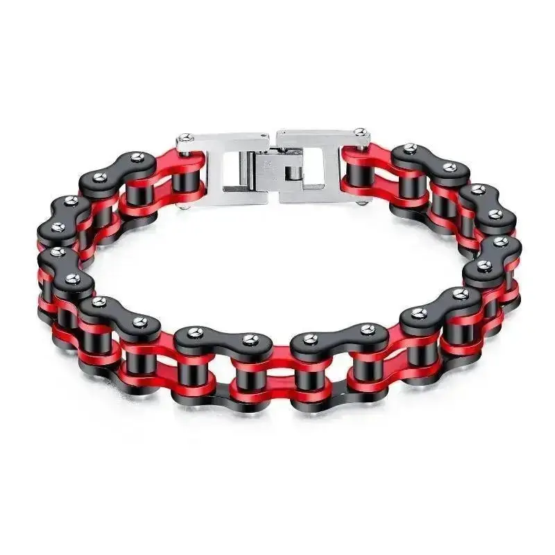 Bracelet en chaîne de moto en acier inoxydable