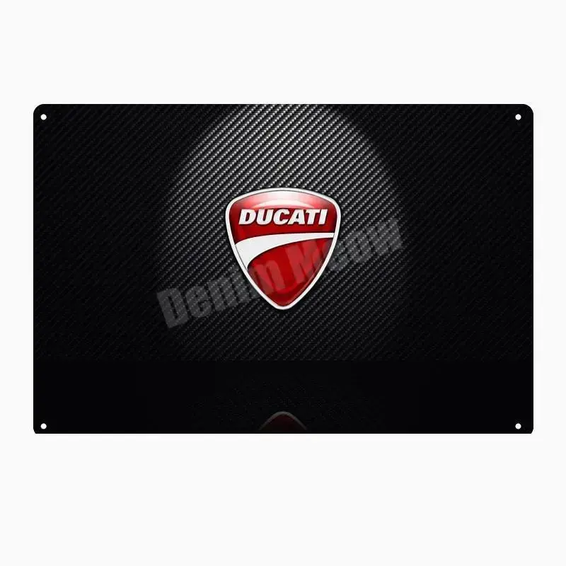 Plaque métalique décorative DUCATI CORSE
