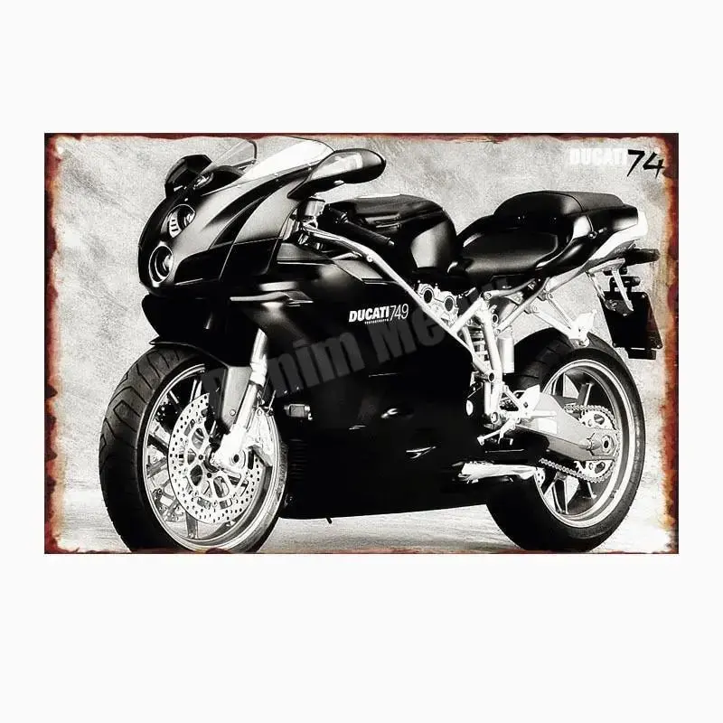 Plaque métalique décorative DUCATI CORSE