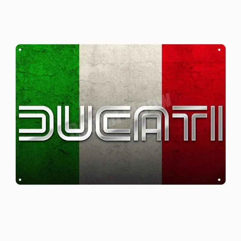 Plaque métalique décorative DUCATI CORSE