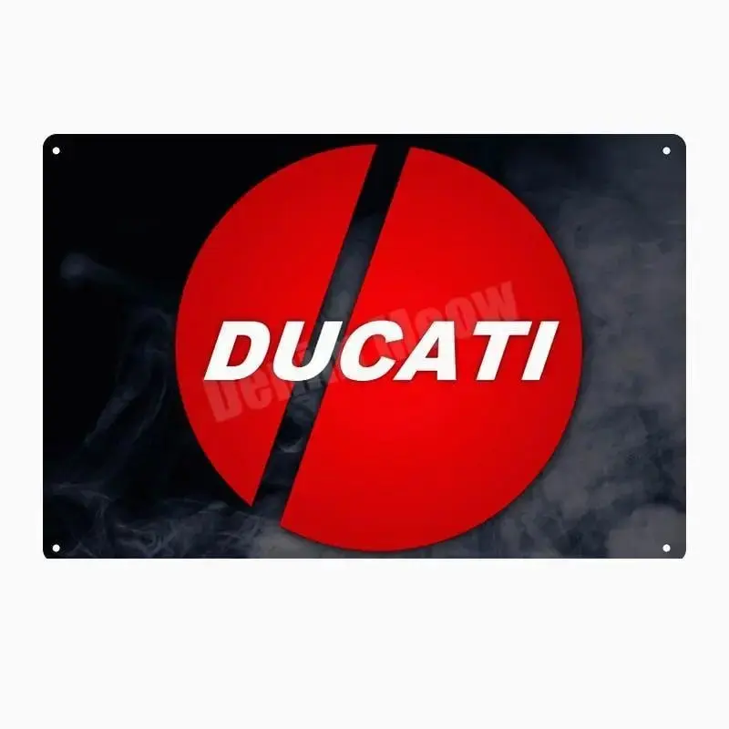 Plaque métalique décorative DUCATI CORSE