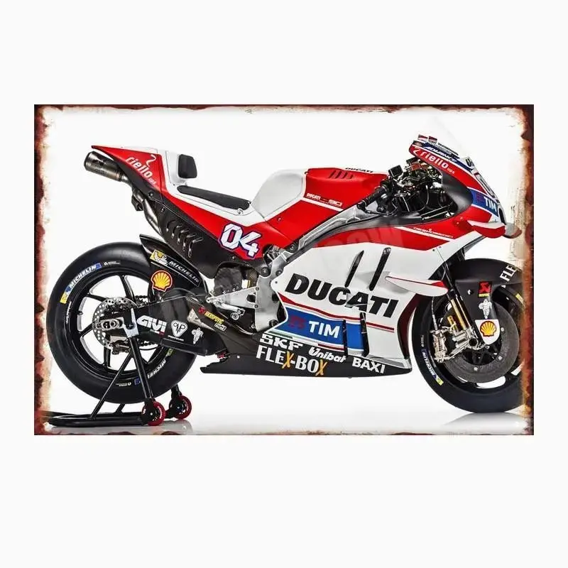 Plaque métalique décorative DUCATI CORSE