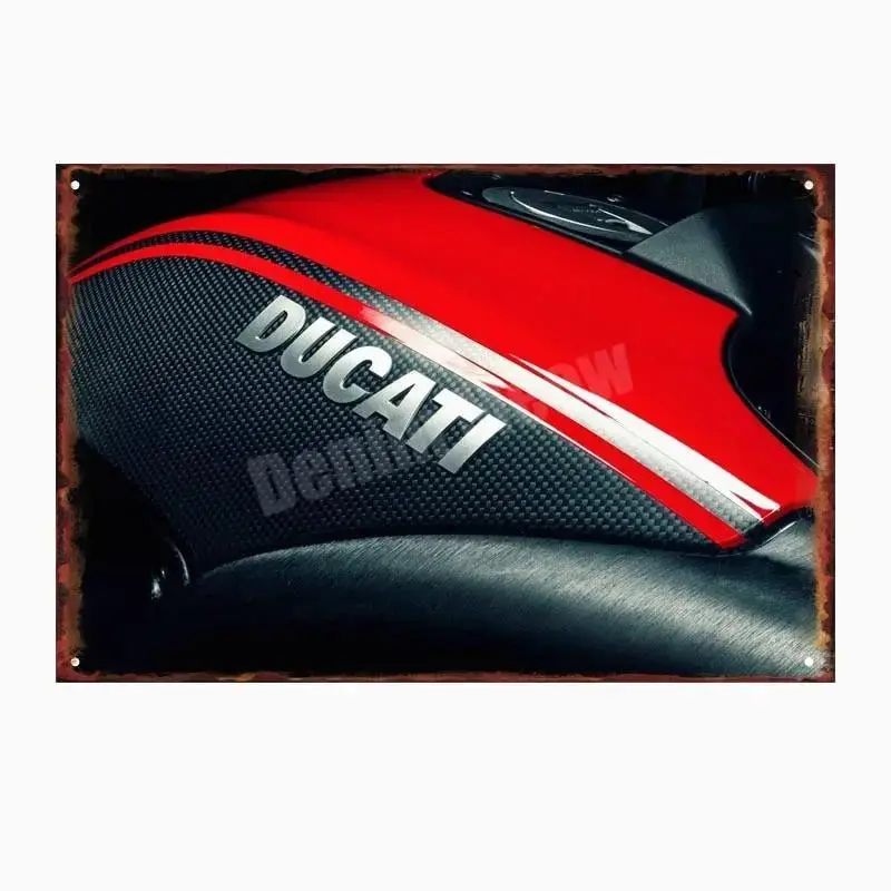 Plaque métalique décorative DUCATI CORSE