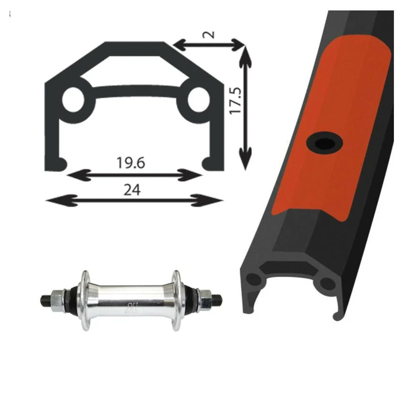Roue arrière Damco 700c cassette 8v/qr