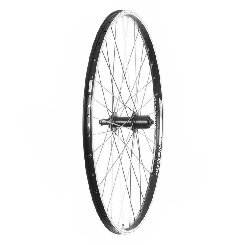 Wheel shop, roue 26 avant alex ace-17 noir / d851se, rayons acier x 36, essieu qr