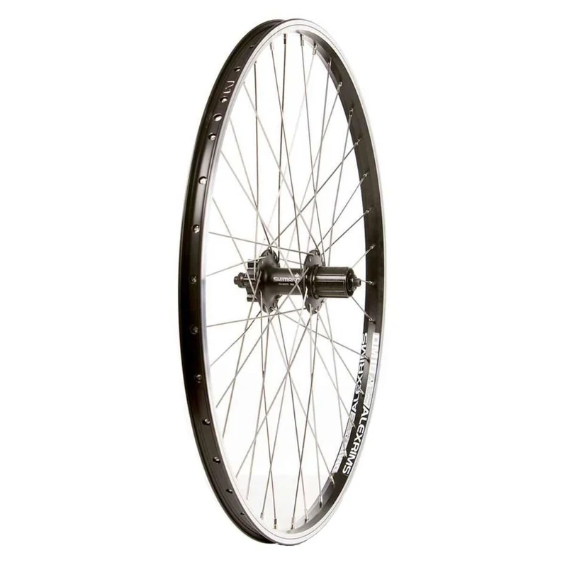 Roue alexrims 26 arrière dm-18 / fh-m475 rayons stainless x 36, essieu qr, cassette 8/9 vitesses noir