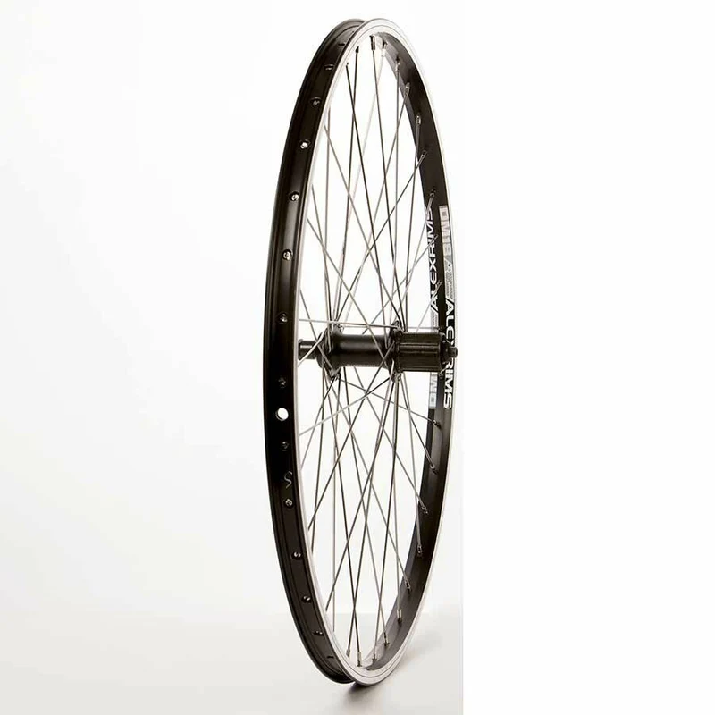 Roue 26 arrière alex dm-18 noir / fh-rm70 noir, rayons stainless x 36, essieu qr,cassette 8/9 vit