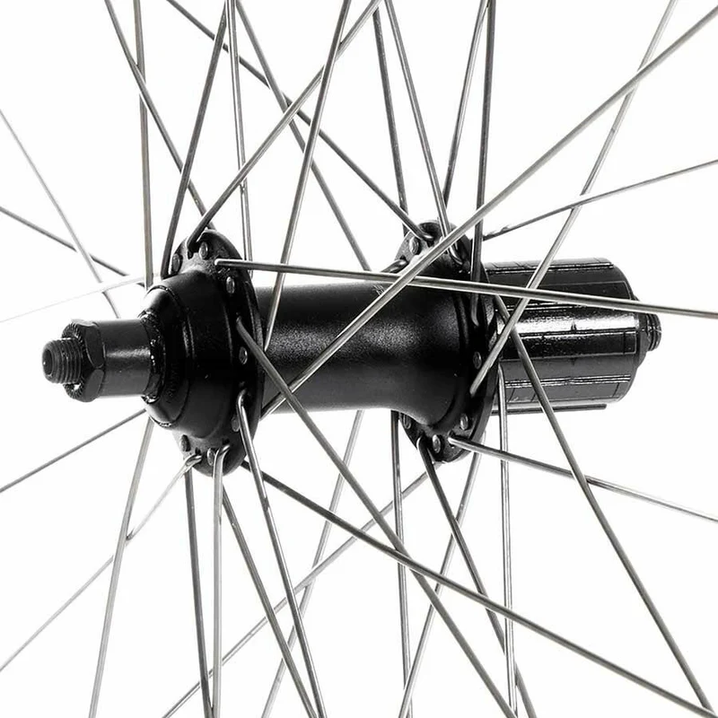 Roue 26 arrière alex dm-18 noir / fh-rm70 noir, rayons stainless x 36, essieu qr,cassette 8/9 vit