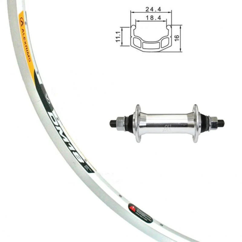 Roue av dm-18 26po argent ecrou