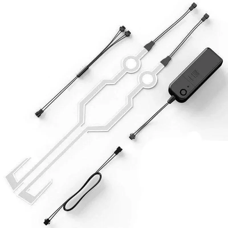 Kit de personnalisation lumineux pour casque