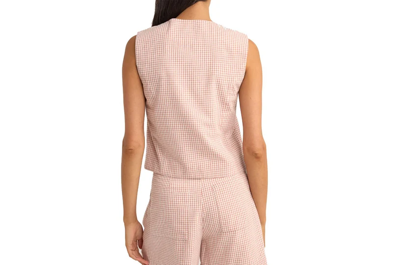 GILET À CARREAUX LOLA