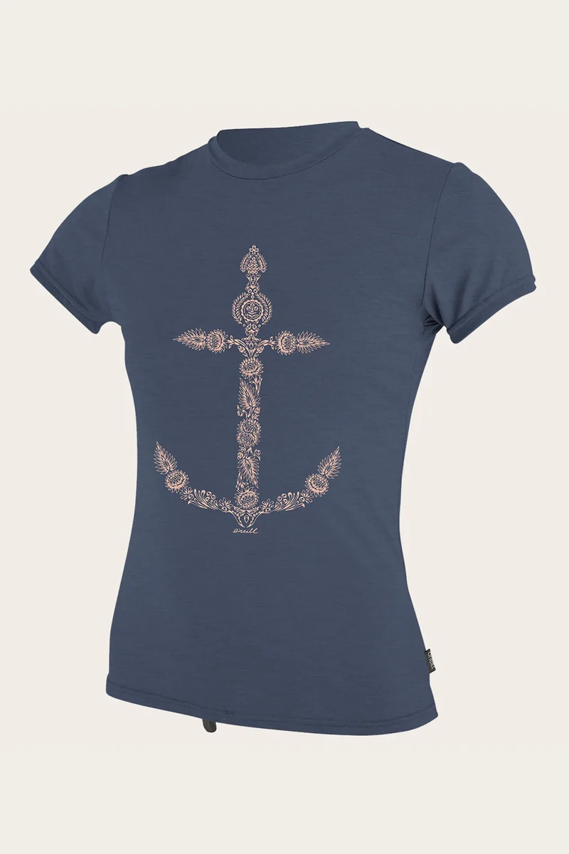 T-SHIRT DE SURF HYBRIDE 24-7 POUR FILLE