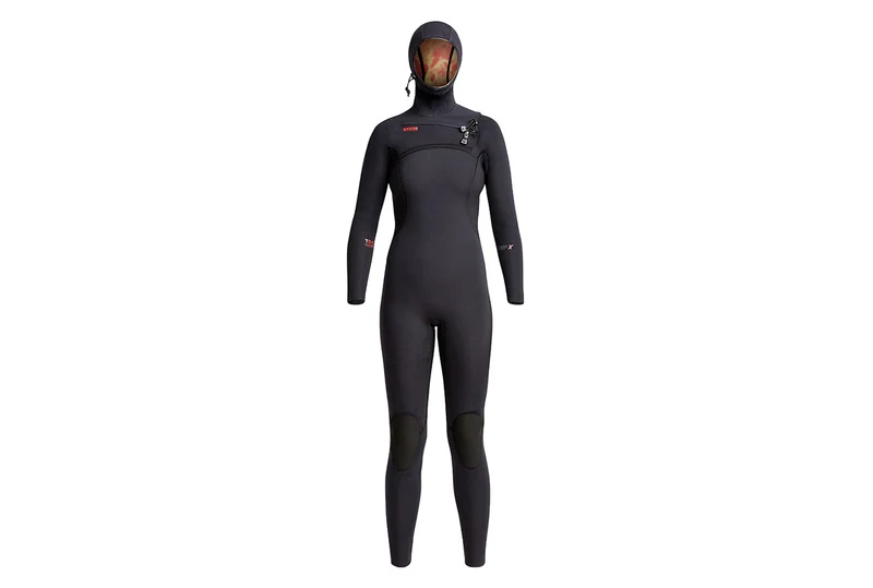 COMP X 4.5/3.5 MM ZIP POITRINE À CAPUCHE WETSUIT - FEMMES