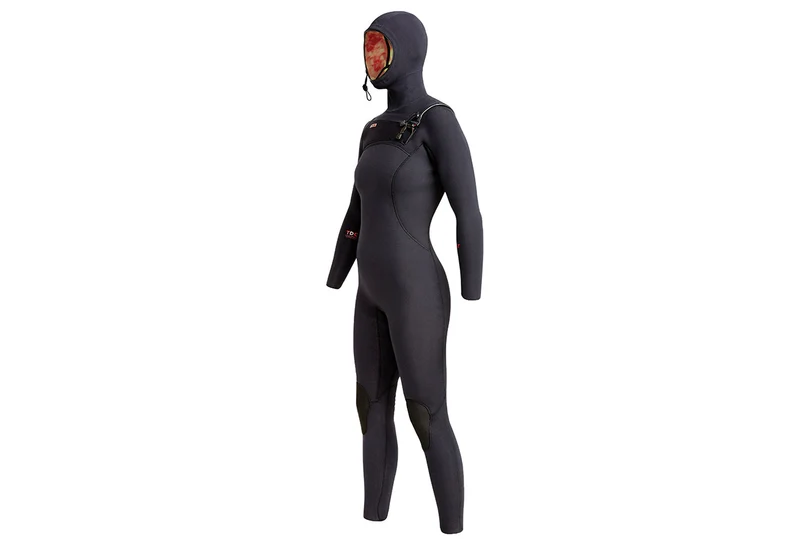 COMP X 4.5/3.5 MM ZIP POITRINE À CAPUCHE WETSUIT - FEMMES
