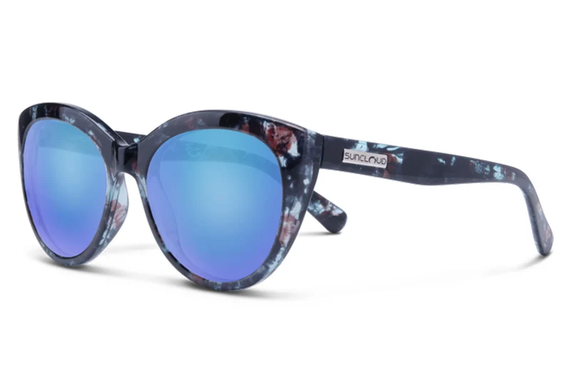 CITYSCAPE - Lunettes de soleil BLUE TORTO W/POL BLUE MIRR