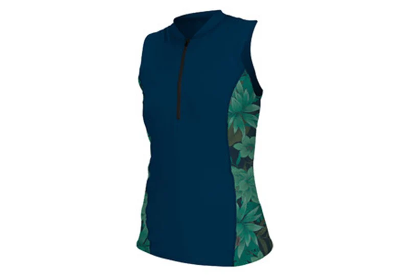 CHEMISE SUN FEMME À MANCHES COURTES AVEC ZIP SUR LE DEVANT