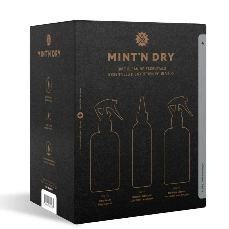 Ensemble d'entretien Mint'N Dry pour vélo électrique