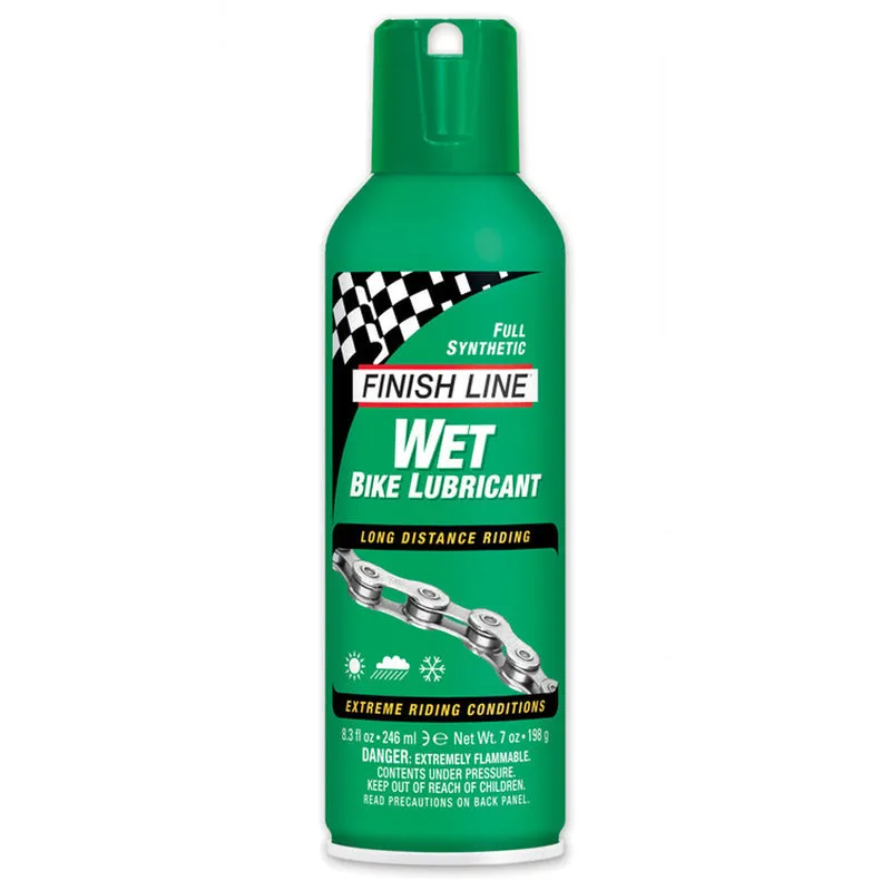 Lubrifiant Finish Line Wet en aérosol 198 mL
