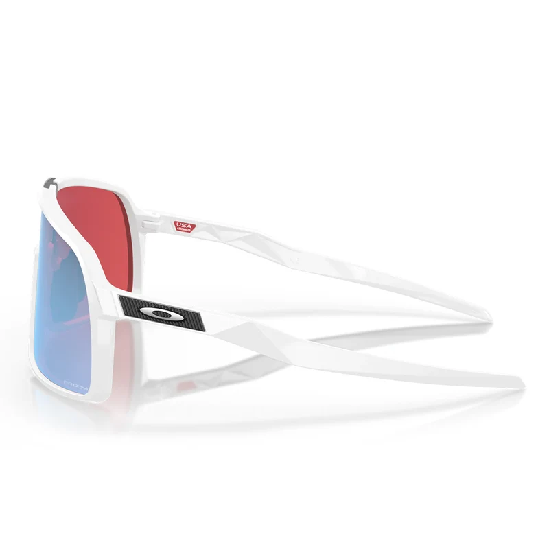 Lunettes Oakley Sutro blanc poli prizm snow sapphire iridium