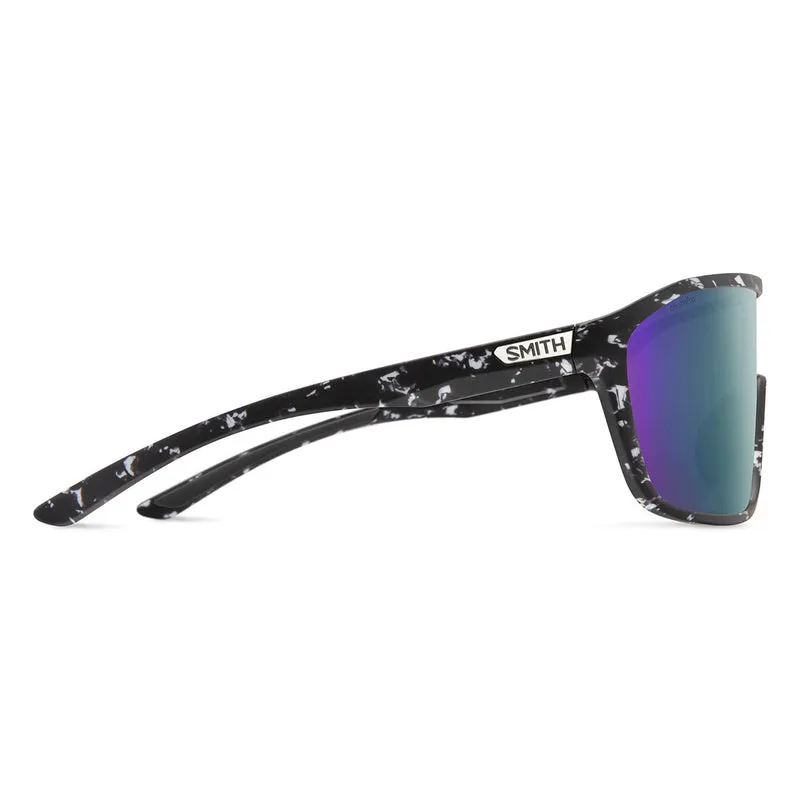 Lunettes Smith boomtown noir marbré- chromapop polarisé mauve