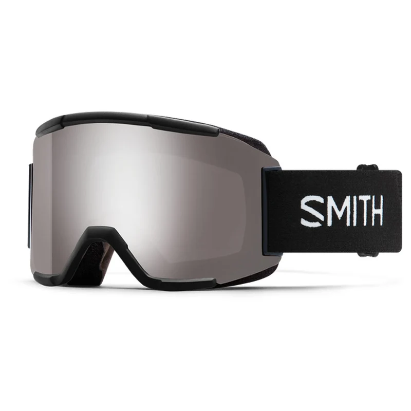 Lunettes Smith Squad noir lentille chromapop sun platine miroir
