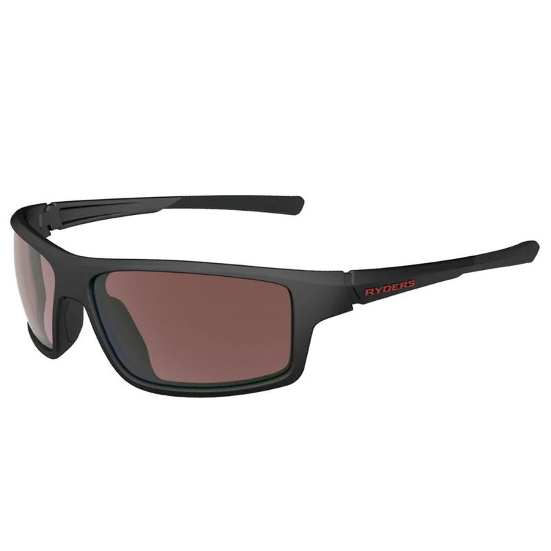 Lunettes strike poly mat noir rouge lentille rose rouge mr