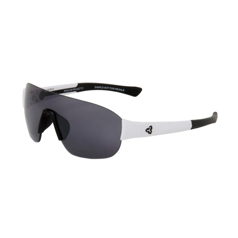 Lunette Ryders Grafton poly blanc noir lentille gris anti buee