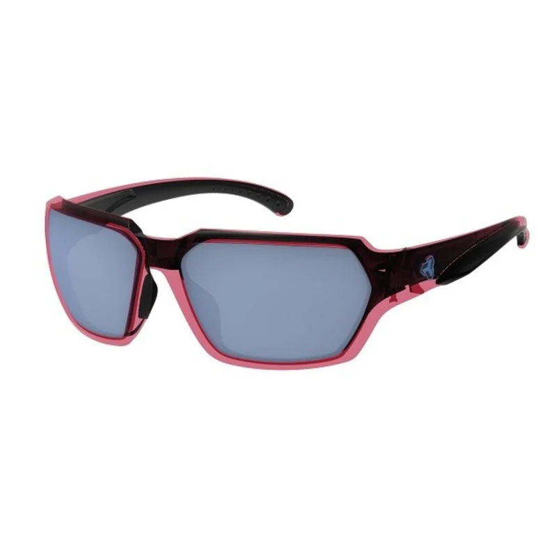Lunette face poly xtal noir bleu lentille rose anti buee
