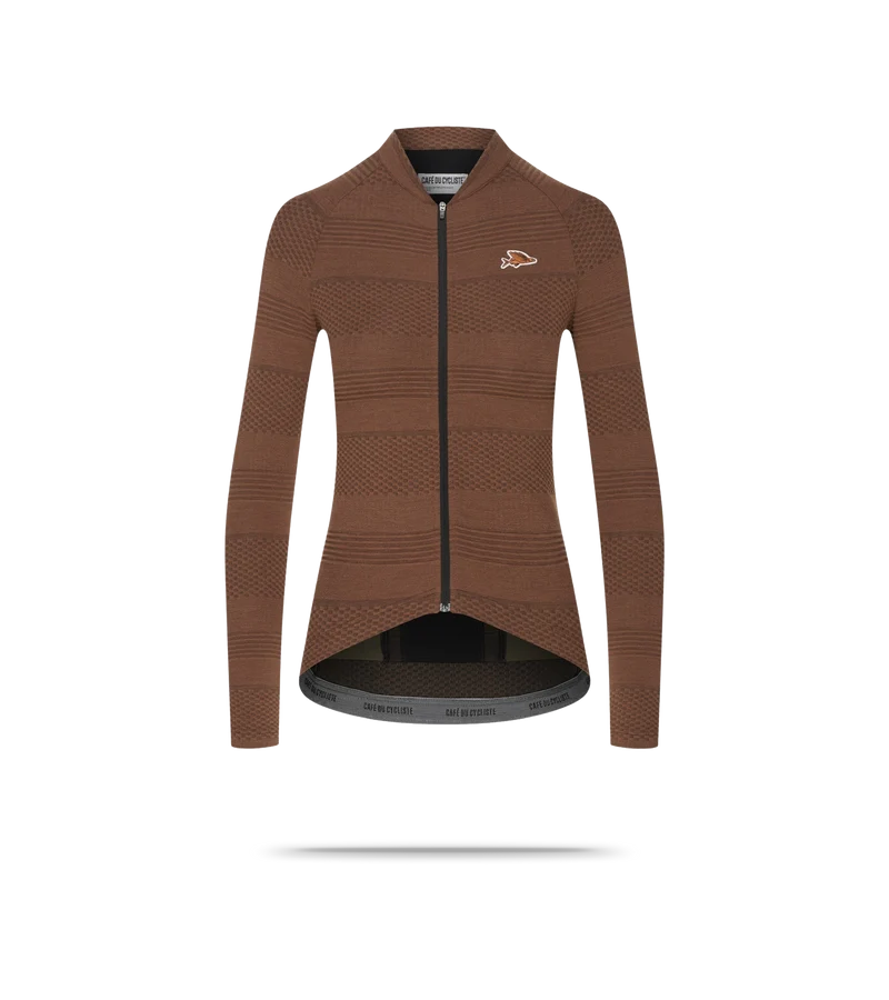 Corinne Textured Womens Long Sleeve Jersey
