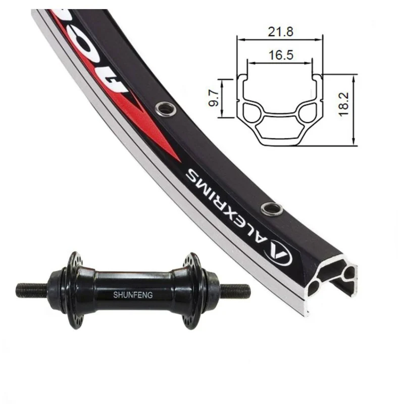 Roue avant alex rim ace-18 noir qr