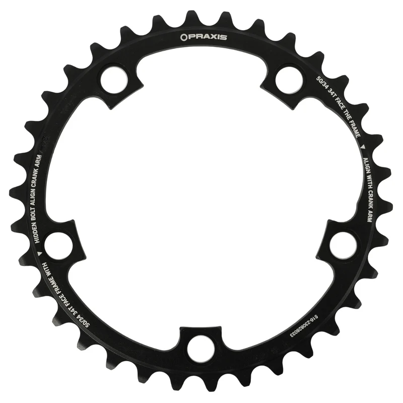 Plateaux Praxis Works 34/50 Buzz Sport 110 BCD 10-11-12 vitesses