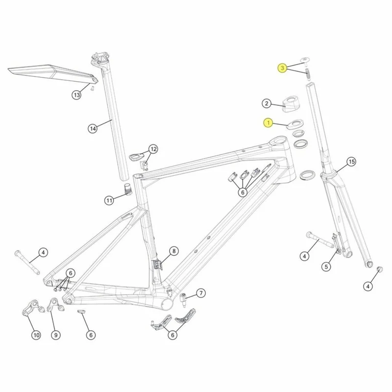 Jeu de direction BMC Roadmachine avec Topcone bas