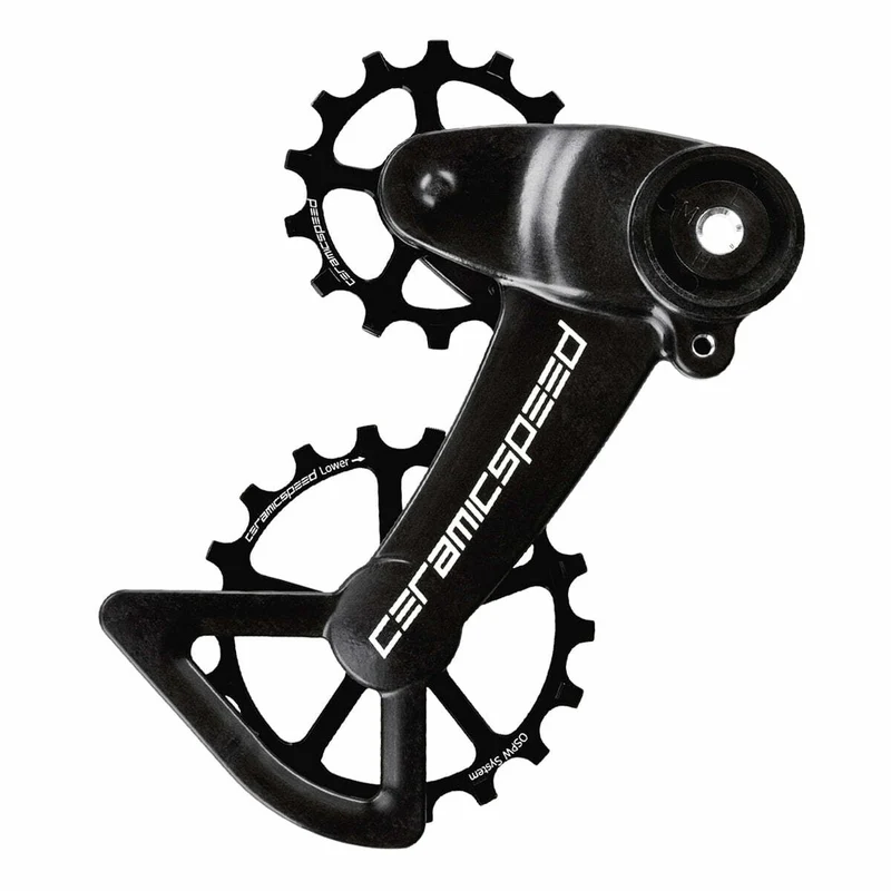 Ensemble de poulies CeramicSpeed surdimentionnées OSPW - Sram Eagle AXS Noir non-coated