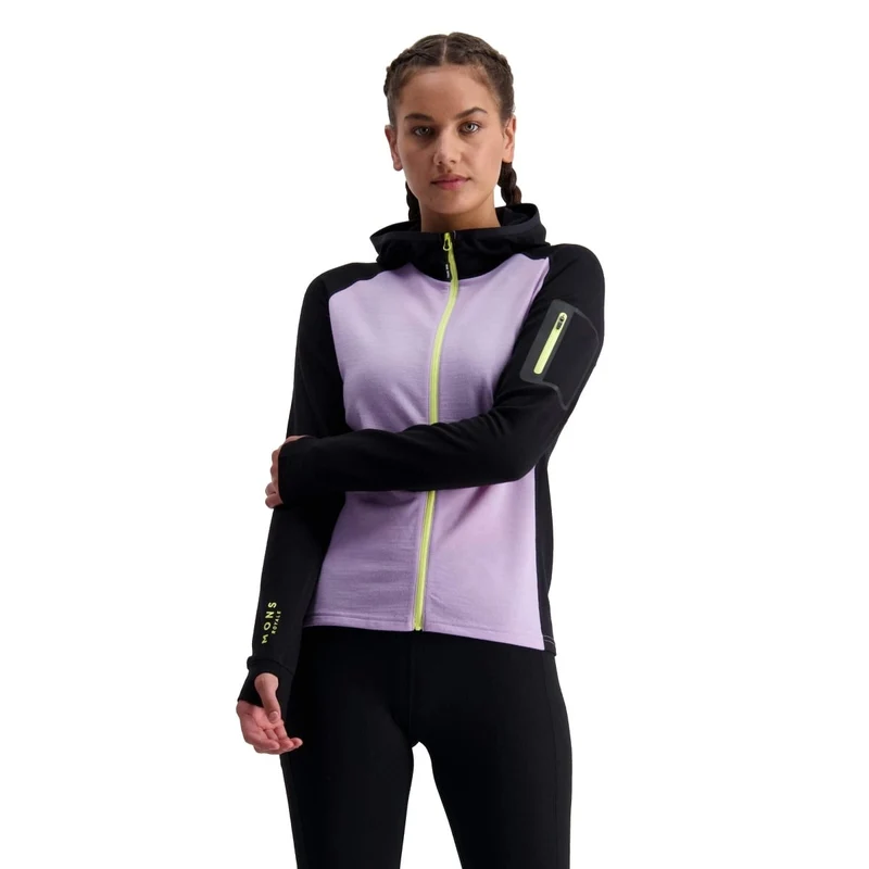 VESTE A CAPUCHE MONS ROYALE ASCEND MIDI