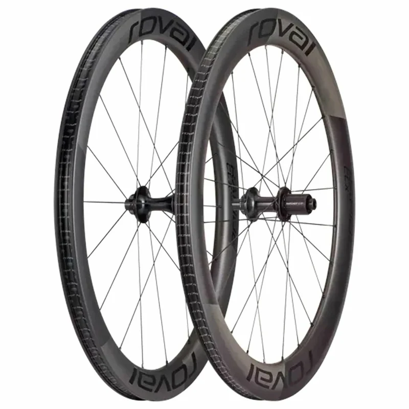 Roues Démonstrateur Roval Rapide CLX II disque tubeless HG carbone/noir paire avec pneus