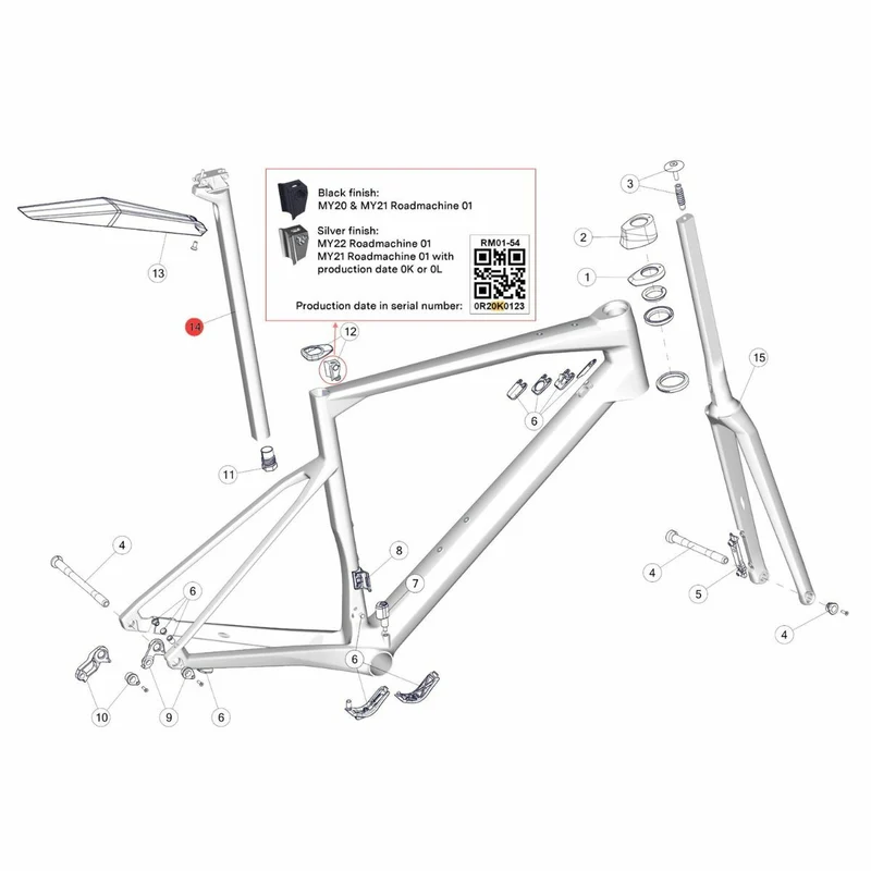 Tige de selle BMC D-Shape Roadmachine - URS - Kaius - 15mm de recul longueur 400mm