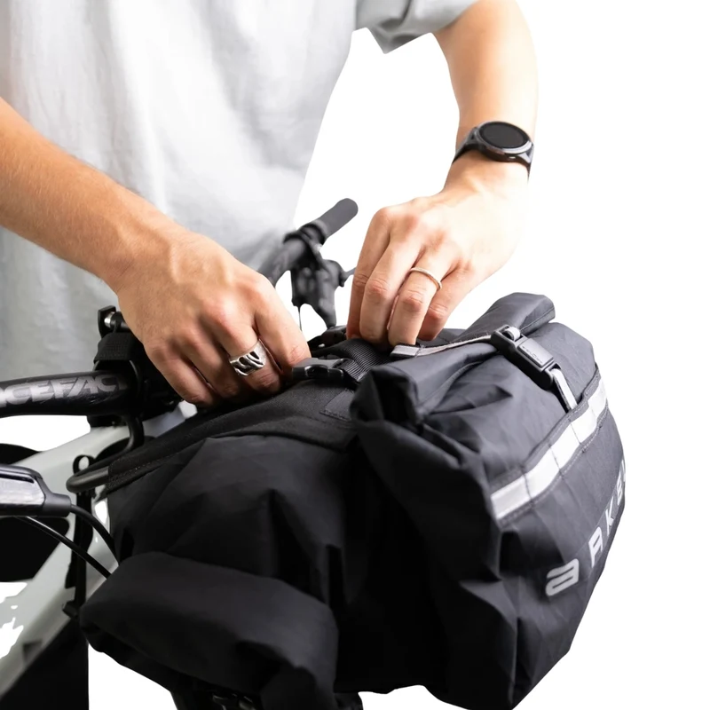 Sac de guidon Arkel Rollpacker Avant 15 avec support