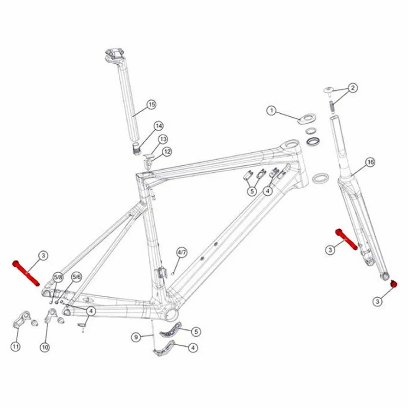 Ensemble d'axe avant/arrière BMC 100/142
