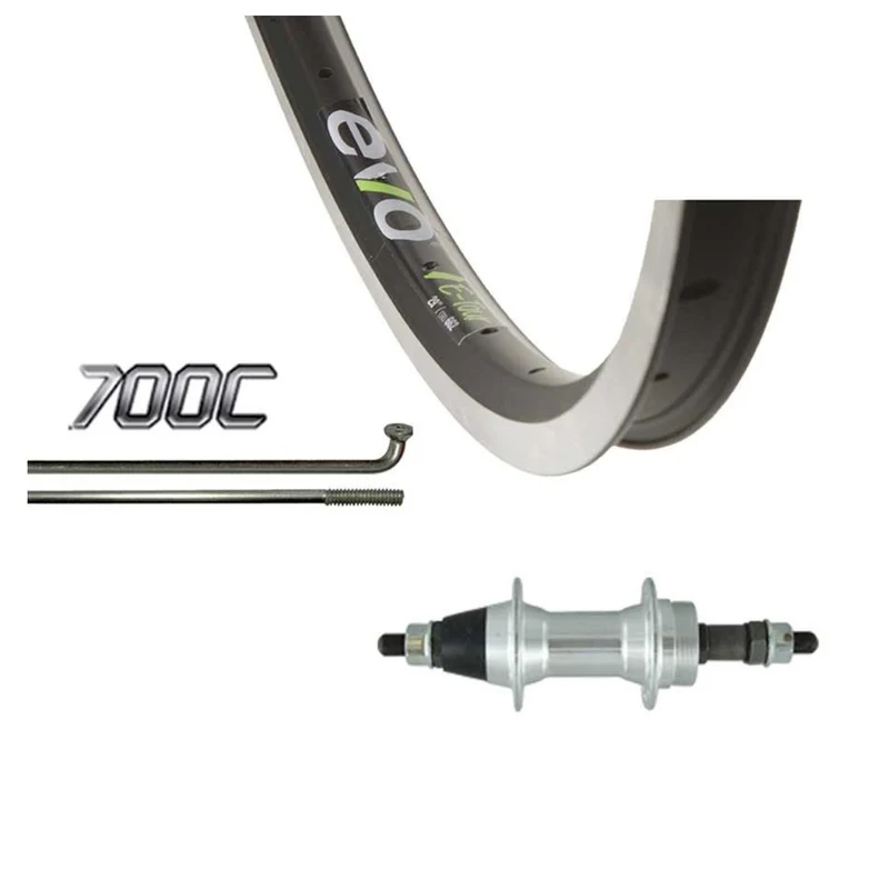 Roue arrière Evo Tour 19 / Formula DC-22 700 QR 135mm jante et disque 6 boulons