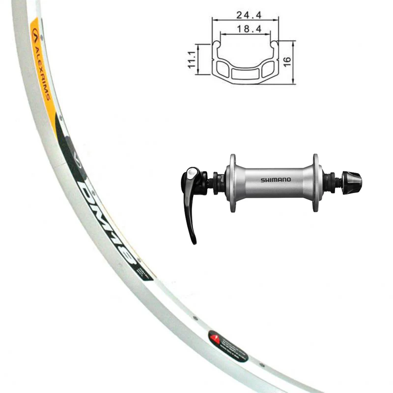 Roue avant alex dm-18 700c Alivio rm60 qr