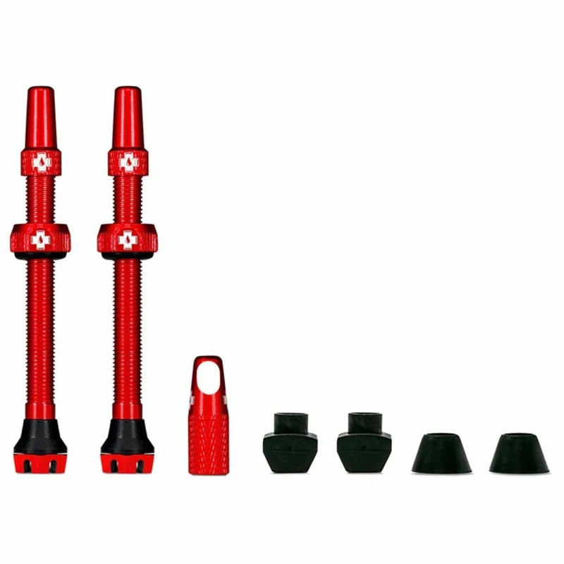Valves tubeless Muc-Off V2 presta 60mm Rouge