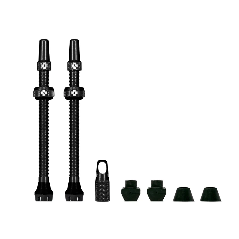 Valves tubeless Muc-Off V2 presta 80mm Noir