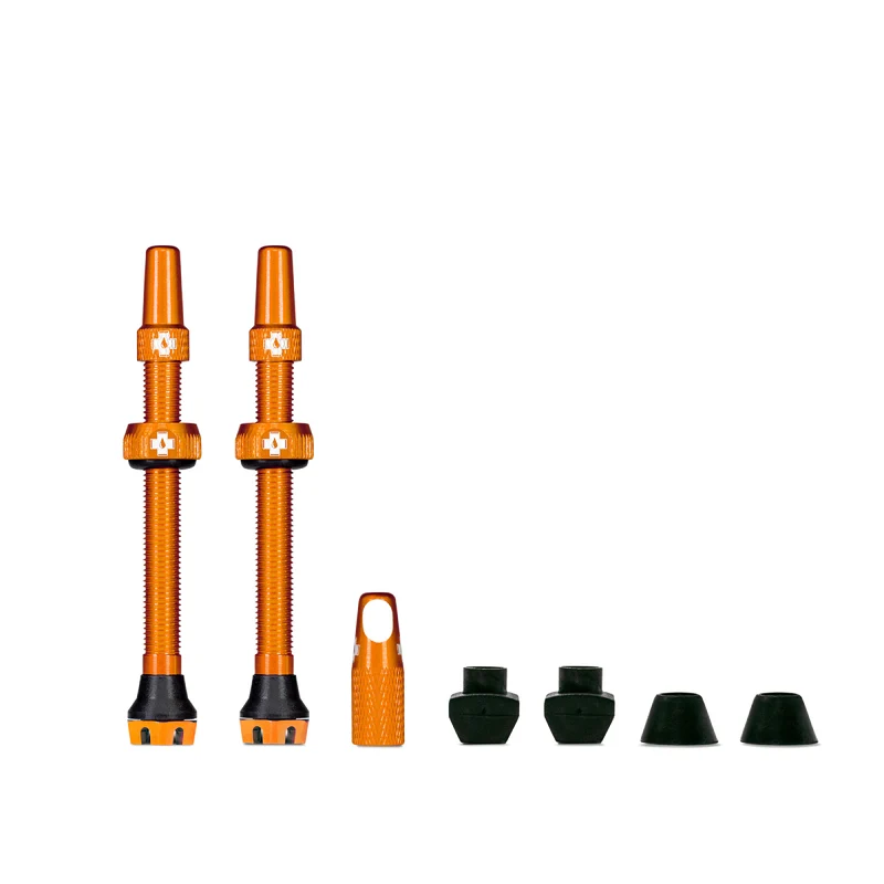 Valves tubeless Muc-Off V2 presta 60mm Orange