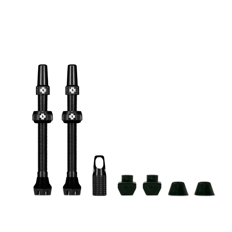 Valves tubeless Muc-Off V2 presta 60mm Noir