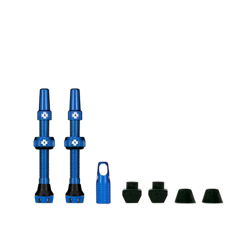 Valves tubeless Muc-Off V2 presta 44mm Bleu