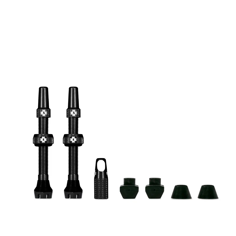 Valves tubeless Muc-Off V2 presta 44mm Noir