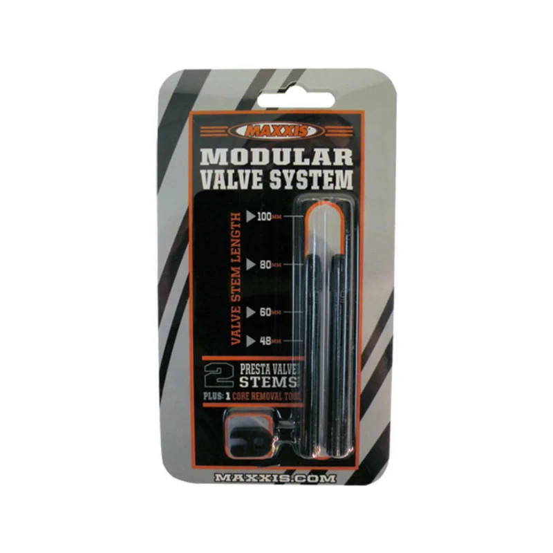 Maxxis, mvs valve, presta 80 mm, black