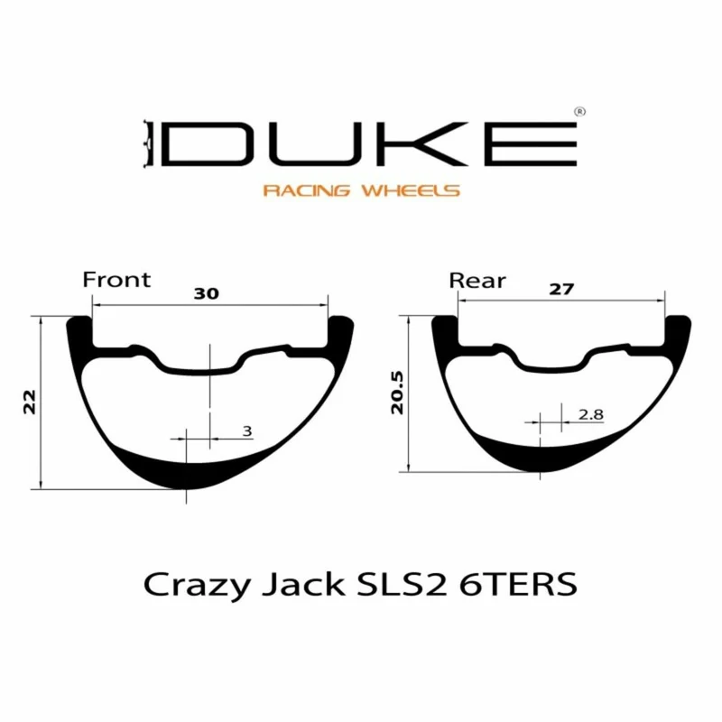 Roues Duke Crazy Jack SLS3 6TERS Industry Nine 1/1 Boost Micro Spline