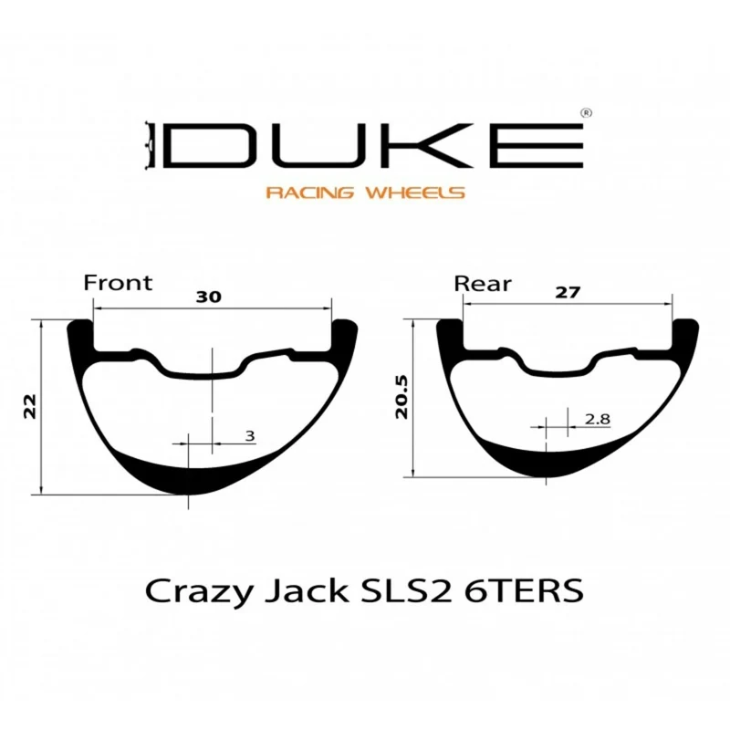 Roues Duke Crazy Jack SLS3 6TERS Industry Nine 1/1 Boost Micro Spline